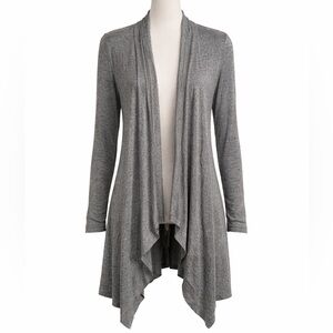 Kenneth Cole Reaction Charcoal Drape Cardigan